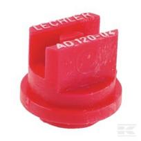 Plokščias ventiliatoriaus antgalis LU 90° 04 raudonas plastikinis Lechler LU9004POM