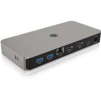ICY BOX - IB-DK2880-C41 - MULTIDOCK - USB4® auf 2x HDMI® 2.1, 2,5 Gigabit LAN, 3x USB 3.2 Gen 2 - anthr./black