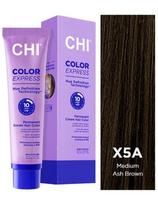 CHI ilgalaikiai plaukių dažai per 10min Chi Color Express X5A Medium Ash Brown 89g