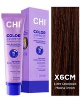 CHI ilgalaikiai plaukių dažai per 10min Chi Color Express X6CM Light Chocolate Mocha Brown 89g