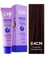 CHI ilgalaikiai plaukių dažai per 10min Chi Color Express X4CM Chocolate Mokka Brown 89g