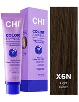 CHI ilgalaikiai plaukių dažai per 10min Chi Color Express  X6N light brown 89g