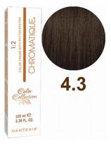 Hantesis plaukų dažai 4.3 vidutinio aukso ruda Hantesis Chromatique 100ml