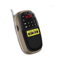 Nešiojamas kišeninis FM radijas Bluetooth garsiakalbis Mini MP3 muzikos grotuvas su LED ekrano palaikymu Laisvų rankų įranga TF kortelės vidinis įrašymas raudona