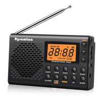 Nešiojamas AM/FM trumpųjų bangų radijas Didelis skaitmeninis ekranas su išsijungimo laikmačiu ir žadintuvo funkcija, baterijomis maitinami radijo imtuvai