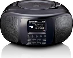 "Lenco SCD-6000BK" nešiojamasis internetinis radijas su DAB+/FM, "Bluetooth", CD grotuvu ir 2,4 colio TFT LCD spalvotu ekranu, dviejų juostų "Wi-Fi", stereofoninis garsas - juodas