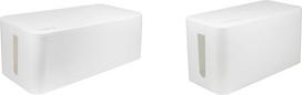"LogiLink" KAB0063 - Didelė kabelių dėžė (407 x 157 x 133,5 mm), balta ir KAB0061 - Maža kabelių dėžė (235 x 115 x 120 mm), balta