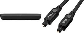 "Panasonic" SC-HTB200EGK 2.0 garso juosta televizoriui (Dolby Soundbar, "Bluetooth", HDMI, 80 W RMS, maža garso juosta) Juoda ir "Amazon Basics Toslink" optinis skaitmeninis garso kabelis, 1,83 m