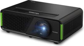 "ViewSonic X2-4K Pro Real 4K HDR trumpo atstumo projektorius su "Google TV", 2500 ANSI liumenų, 240 Hz, 4,2 ms įvesties vėlinimas, automatinis pakreipimas pagal įstrižainę, 60 000 valandų šviesos diodų tarnavimo laikas, skirtas namų kinui ir žaidimams