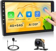 Fuluku 4+64G Android Autoradio für FIAT 500L 2012 2013 2014 2014 2015 2016 2017 mit Wireless Carpaly&Android Auto, 10,1'' IPS Touch Screen Radio mit Bluetooth 5.0/GPS/Rückfahrkamera/FM/WiFi/SWC