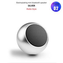Nešiojamas mini belaidis Bluetooth garsiakalbis muzikos žemųjų dažnių garsiakalbis Super Bass stereo kolonėlė, skirta mobiliojo telefono muzikos grotuvui sidabras