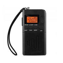 Mini FM AM radijas Nešiojamas LCD skaitmeninis radijas Garsiakalio ekranas su ausinių jungtimi 3,5 mm Žadintuvas Option1