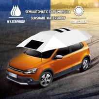 Automobilio Palapinė Skėtis Stogo Apsauga nuo Saulės Uždangalas UV Apsaugos Rinkinys Sidabrinis 320cm*220cm