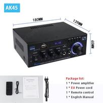 AK45 800W namų galios stiprintuvas 2 kanalų Bluetooth 5.0 Mini Hifi skaitmeninis stereo garso stiprintuvas, palaikymas FM USB SD mikrofono įvestis EU Plug