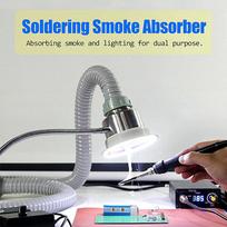 2-In-1 Soldering Absorber Remover Fume Extractor Air Fan Adjustable Speed 16×16×9 cm
