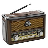 Senovinis AM/FM/SW radijas su lengvu namų radiju Nešiojamas belaidis Bluetooth garso TF kortelė USB Flash disko MP3 grotuvas ruda