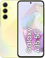 "Samsung Galaxy A35 5G" išmanusis telefonas, "Android" telefonas be sutarties, 256GB / 8GB RAM, 2 dienų baterijos veikimo laikas, 50 MP fotoaparatas, nuostabi citrina