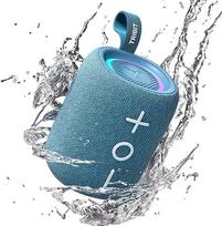 "Tribit StormBox Mini+" "Bluetooth" garsiakalbis 12 W 360° kambario garsas, 12 val. veikimo laikas, "Bluetooth 5.4", IPX7, RGB žibintai, TWS poravimas, C tipo, palaiko AAC/SBC, nešiojamas namuose/lauke/kelionei