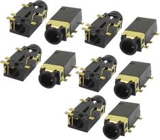 10 vnt. 6 kontaktų 3,5 mm ausinių stereofoninių lizdų PCB skydelio montavimo jungtis