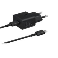 Samsung Originalus greitasis įkroviklis su 3A Type-C kabeliu S24 Ultra S24+ S21 Ultra S21+ Z Flip5 6 Z Fold5 6 greitas telefono įkroviklis juoda