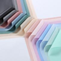 Korean HanSu Solid Color Matte Wrapping Paper – Semi-Transparent Waterproof Floral Gift Wrap for Flower Bouquets, DIY Flower Shop Packaging Supplies MIXED 20PCS