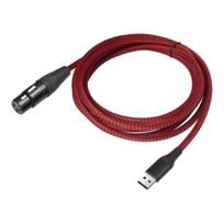 USB Kištukas į XLR Lizdą Adapterio Kabelis Lengva Naudoti Universalus Mikrofono Jungties Konverterio Kabelis „Plug-and-Play“ Studijos Garso Kabelis 1M