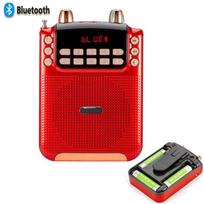 10 W Bluetooth 18650 Baterijos FM radijas pagyvenusiems žmonėms Dovanų Garsiakalbis Įrašymas Kelionių vadovas Teatras TF kortelė MP3 grotuvas raudona