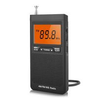 Nešiojamas avarinis kišeninis orų radijas su žadintuvu Automatinė kanalų paieška Mini rankinis radijas FM AM