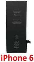 iPhone 6 baterija 1810 mAh (OEM) : Talpa - Standartinės talpos, Tarpinė  (klijai) - Nereikia