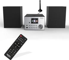"XORO HMT 500 PRO" - mikro stereo sistema (interneto/DAB+/FM radijas, CD grotuvas, "Bluetooth", USB medijos grotuvas, 2,4 colio spalvotas ekranas, nuotolinio valdymo pultas, 2 x 10 W garsiakalbiai)