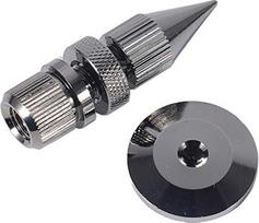ANCLLO 4 Chrome Plated Speaker Spikes,Copper Speaker Spike Set Speaker,Shockproof,Adjustable Insulation Feet,Stand,Taper Pad for Turntable,Amplifier,CD DAC Recorder