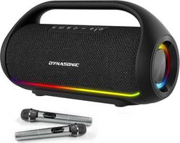 DYNASONIC S90 - IPX7 Portable Bluetooth Speaker Wireless Outdoor Speaker Stereo System Powerful Sound Player with LED Lights Micro SD USB