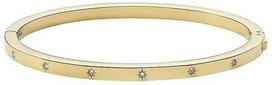 Fossil Solid auksiniu dengta apyranke su cirkoniais Shine Bright JF03872710