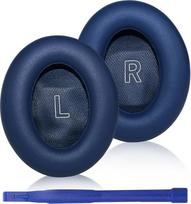 "Adhiper" pakaitiniai ausų įdėklai "Bose QuietComfort (QC) Ultra Wireless Earphones" ausinių įdėklai su minkšta proteino oda, didelio tankio triukšmą slopinančiomis putomis (mėnulio mėlyna)