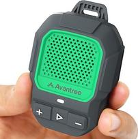 "Avantree HomeBuddy Mini" nešiojamasis "Bluetooth" garsiakalbis su "Auracast", 15 valandų atkūrimo, atsparus vandeniui pagal IP67 standartą, prisegamas nešiojamasis garsiakalbis muzikai ir skambučiams, skirtas naudoti patalpose ir lauke - žalias