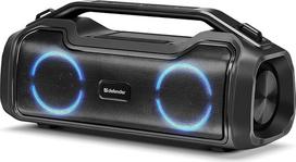 "Defender Bluetooth" garsiakalbis "Beatbox 50", IPX5 vandeniui atsparus, 50 W vakarėlių "Boombox" su stereofoniniu garsu, LED šviesa, skirtas patalpoms ir lauke, nešiojamasis Hi-Fi muzikinis langelis su ekvalaizeriu ir įmontuotu maitinimo banku