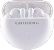 "Grundig" belaidės "Bluetooth" ausinės, tikros belaidės sportinės ausinės, iki 9 val. trukmės, USB-C greitasis įkrovimas, patogus dėvėjimas, baltos spalvos
