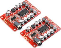 2pcs YDA138 Bluetooth Amplifier Board Module 2.0 Stereo Class D 2 x 15W DC 12V 2A