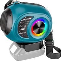 Adisipsoarin "Bluetooth" garsiakalbis, skirtas "Makita 18V LXT" akumuliatoriui, belaidis garsiakalbis su HD garsu, TWS suporavimas, BT5.3, skirtas statybvietėms, namams, vakarėliams, lauko paplūdimiui, dovana (akumuliatorius neįtrauktas)