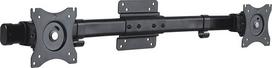PureMounts PM-Office-AD Dual Screen Adapter für 2 Monitore 33-69 cm (13-27 Zoll), neigbar: -45° bis 45°, schwenkbar: -15° bis 15°, drehbar: -180° bis 180°, Traglast: max 10kg, VESA 100x100 schwarz