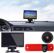 Su 7 colių LCD monitoriumi, Super HD 1280p galinio vaizdo kamera Automobilio trečioji stogo viršutinė stabdžių žibinto lemputė Galinio vaizdo atsarginė kamera, skirta "Ford Transit" galinėms durims MK7 "Tourneo/Furgon MK4 2006-2014 / galinės durys / furgo