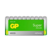 GP Super G-Tech AAA Alkaline elementai LR03 24A, 20 vnt