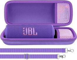 "Aenllosi" kietas kelioninis dėklas, skirtas "JBL Flip 7" / "Flip 6" / "Flip 5" nešiojamajai "Bluetooth" kolonėlei (violetinės spalvos)