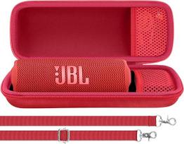 "Aenllosi" kietas kelioninis dėklas, skirtas tik JBL Flip 7 / Flip 6 / Flip 5 nešiojamajai "Bluetooth" kolonėlei (raudonas)
