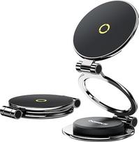"Baseus MagPro Magsafe Car Mount" [2024 Upgrade Stronger] Universalus automobilio telefono laikiklis prietaisų skydeliui, 20 x N56 magnetų ir 360° pasukimas, skirtas "iPhone 12-16" serijai, visiems mobiliesiems telefonams su metaliniu žiedu