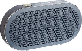 "DALI Katch G2" aukščiausios kokybės "Bluetooth" garsiakalbis su išskirtine garso kokybe, elegantišku aliuminio dizainu ir integruotu odiniu nešiojimo dirželiu