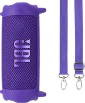 "Lebakort" silikoninis dėklas, skirtas JBL Flip 7 vandeniui atspariam nešiojamam garsiakalbiui (violetinis)