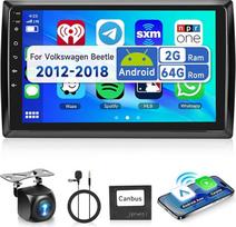 2G ir 64G 9 colių "Android" automobilinis radijas "VW Beetle 2012-2018" su "Carplay" "Android" belaidžiu ryšiu, jutikliniu ekranu "Bluetooth" HiFi/RDS/FM radijas, "WiFi" navigacija/AHD atbulinės eigos kamera/CANBUS