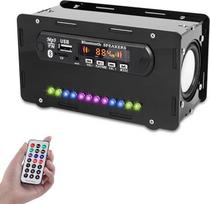 DONGKER DIY Electronic Soldering Kit Bluetooth Speaker Kit with FM Radio, Mini Home Stereo Sound Amplifier with LED Indicator Light, DIY Radio Kits, Speaker Box with Remote Control