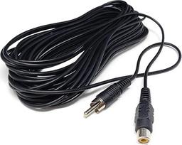 DRUT 10 m RCA į RCA moterišką monofoninį viengubą "Phono" prailginimo kabelį Hi-Fi TV garso ir vaizdo jungties kabelis 33 pėdų juodas